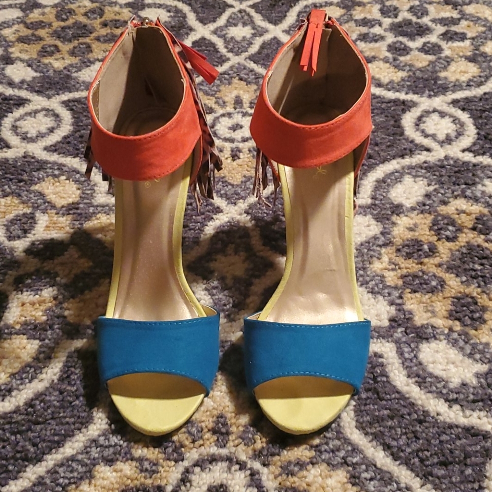 Multi colored heels